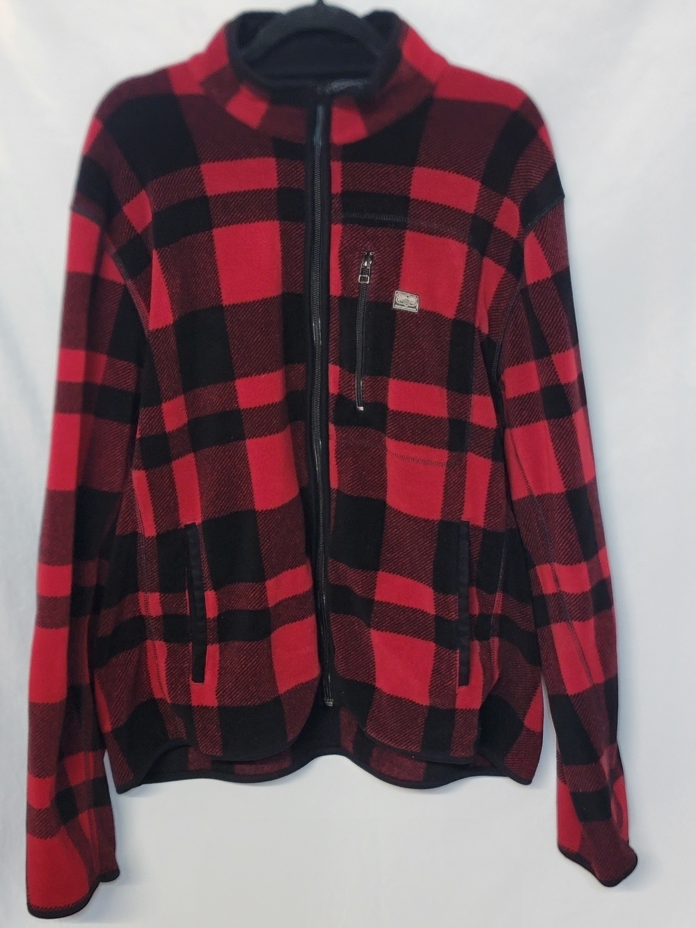 Denim & Supply Ralph Lauren Red and Black Buffalo Plaid Fleece Jacket